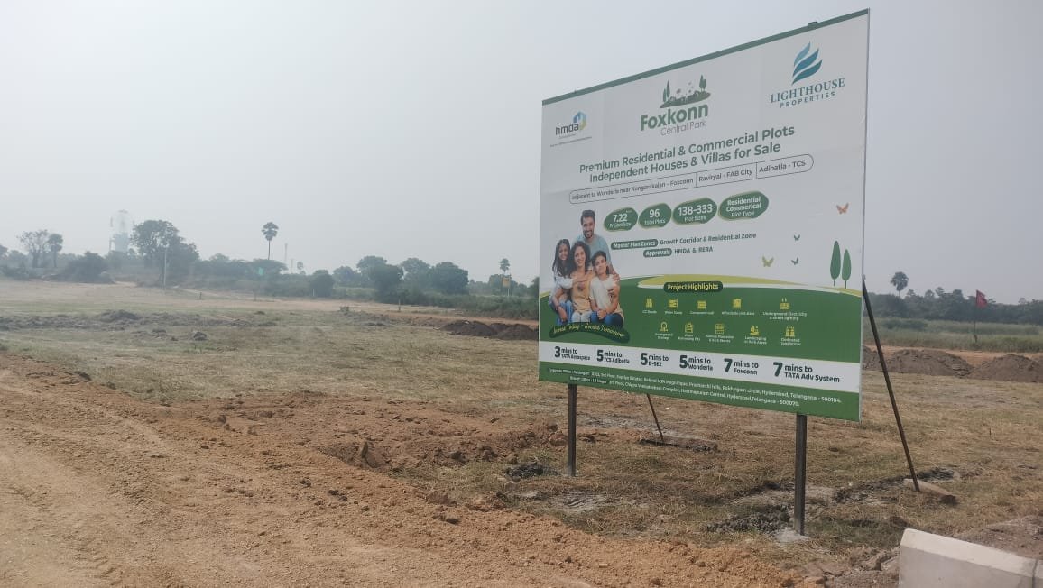 Premium gated open plots at adibatla near exit 12 & 13