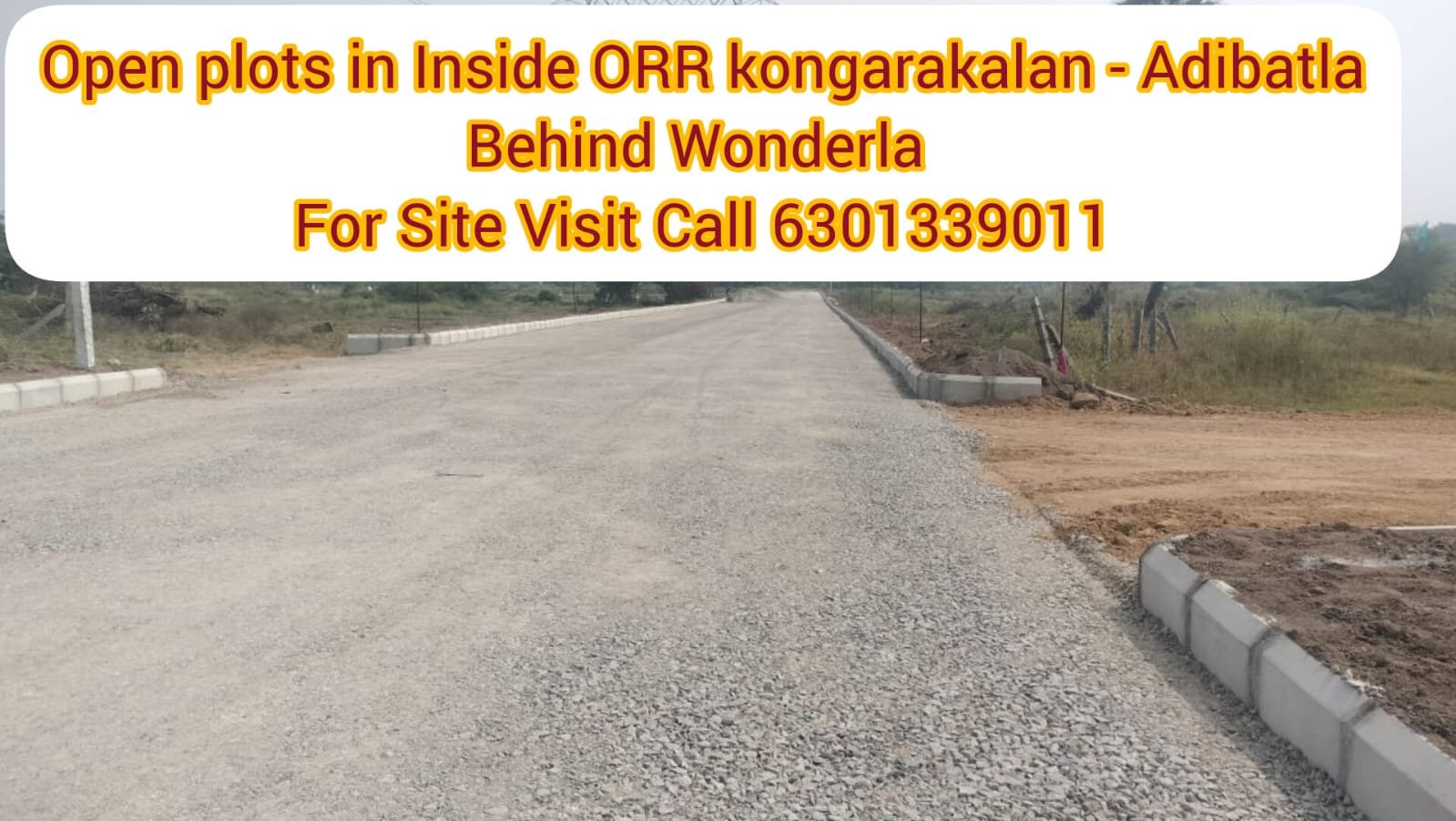 Premium gated open plots at adibatla near exit 12 & 13