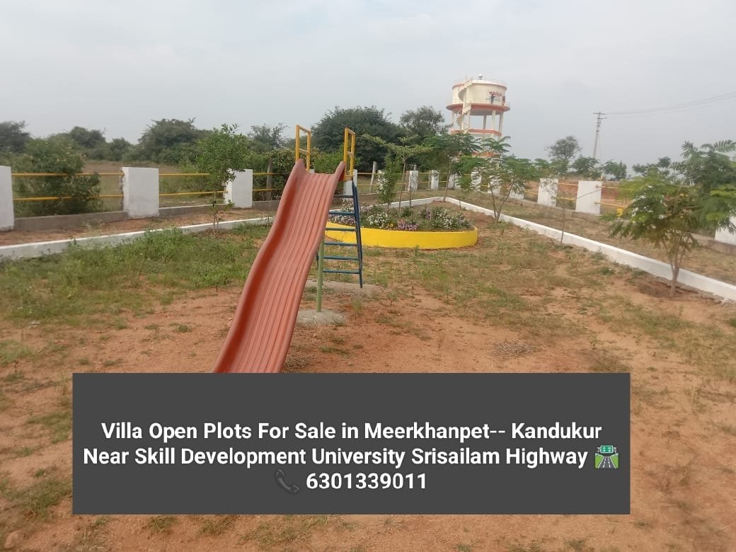 HMDA approved open plots at 4th city meerkhanpet srisailam highway near skill developemnt university srisailam highway