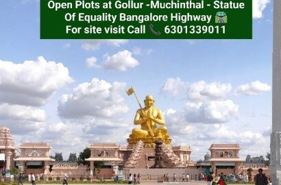 Open plots at gollur- muchintal shamshabad banglore highway