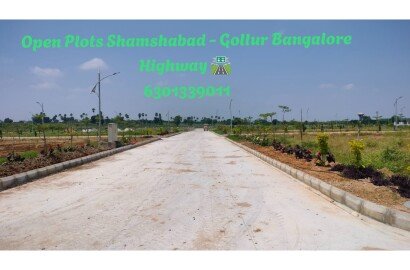 Hmda approved open plots at gollur shamshabad near statue of equality banglore highway hyd