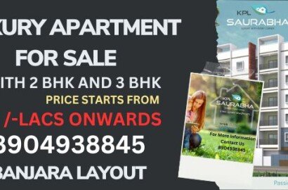 1305 Sq.Ft Flat with 3BHK For Sale in Banjara Layout