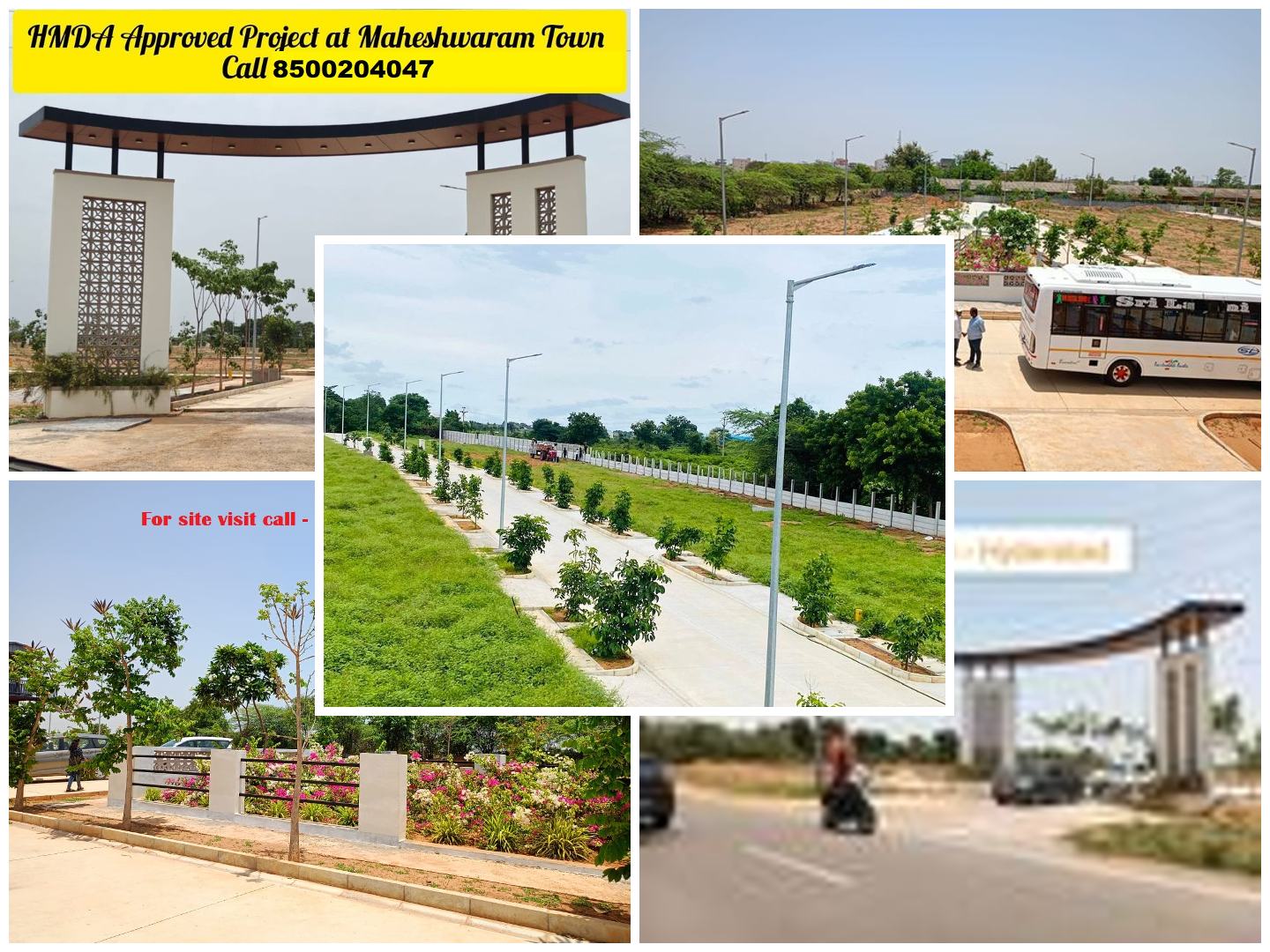 HMDA Approved open plots for sale at #Maheshwaram(TOWN) - 8500204047